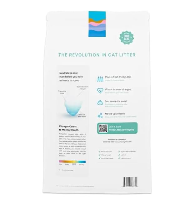 Calm Aloe Scent 8 lb Color-Changing Silica Gel Cat Litter U2177