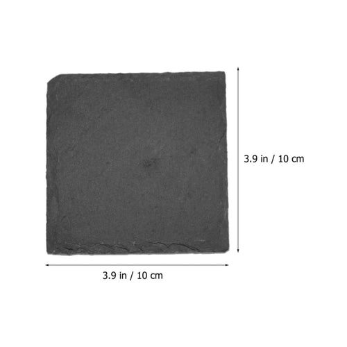 12pcs Natural Stone Coasters with Non Slip Bottom E193