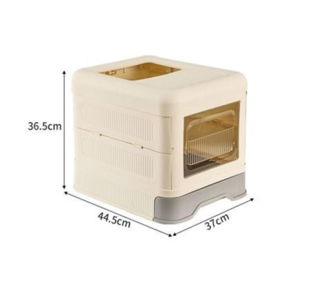 Fully Enclosed Cat Litter Box with Lid and Drawer G87278