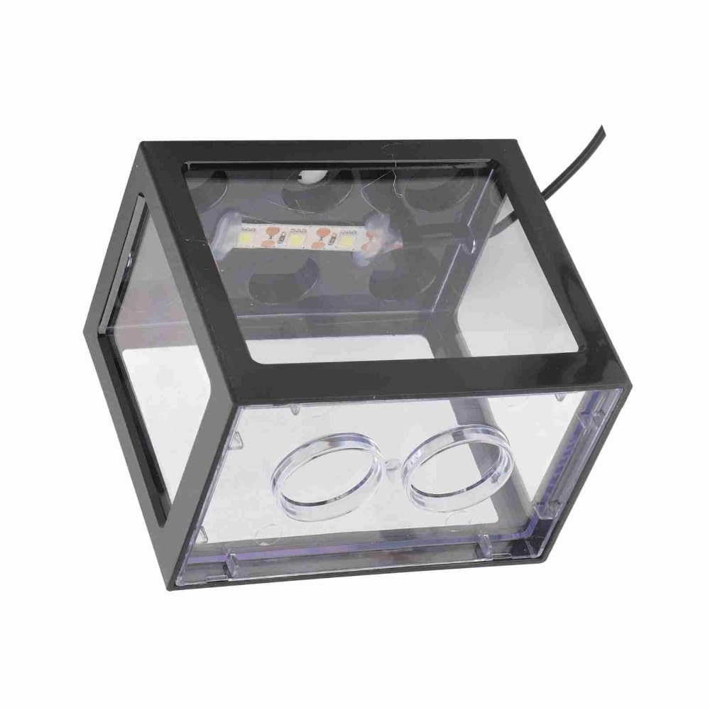 Mini USB LED Aquarium Fish Bowl Plastic Tank with White Light Y990917