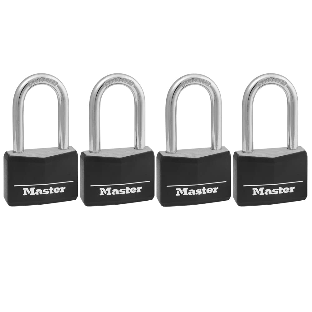 Aluminum Padlock with Key, 4 Pack M5485