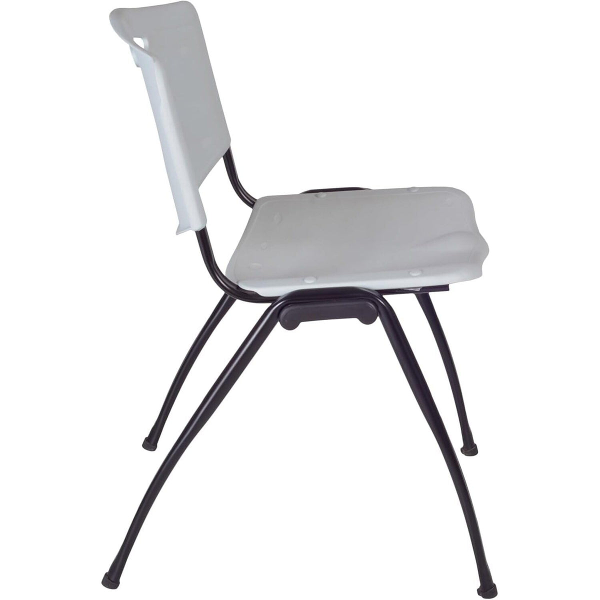 Round Breakroom Table Set with 4 Chairs Grey F829529