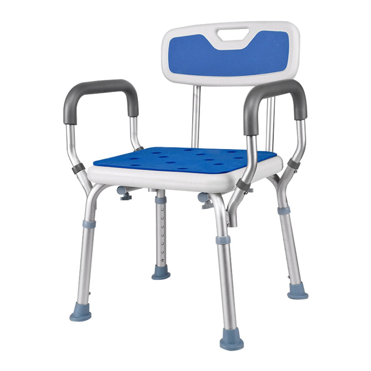 Heavy Duty Shower Chair with Arms Back Padded Adjustable Non-Slip Z593