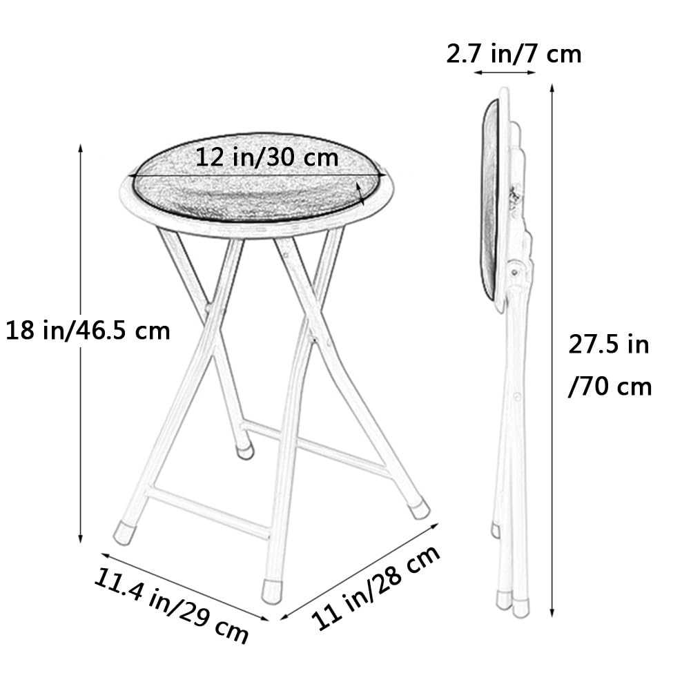18 inch Round Folding Stool A912123