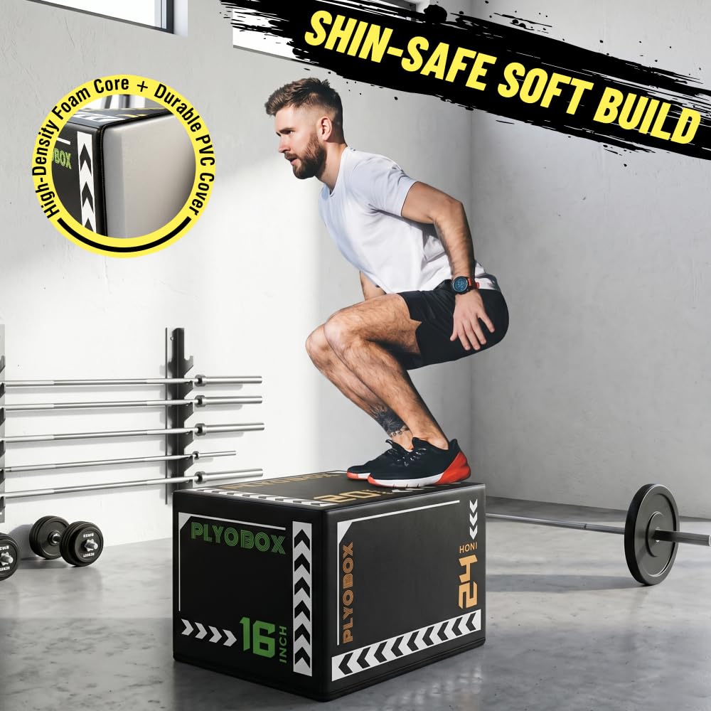 3-in-1 Non-Slip Foam Plyometric Jump Box J556240