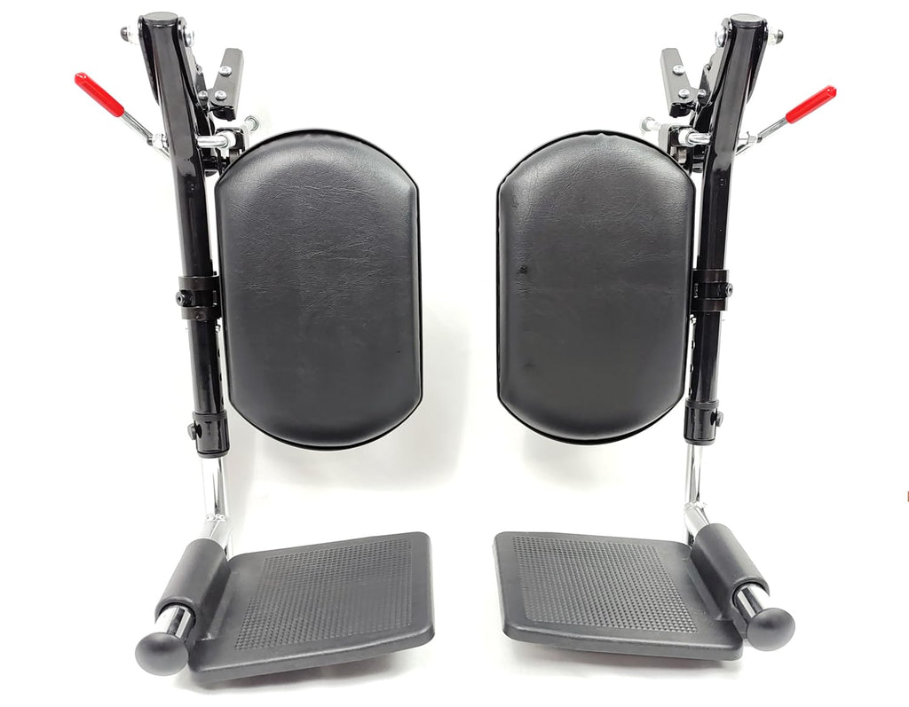 Wheelchair Elevating Leg Rests with Padded Calf Pad and Composite Footplates, 1 Pair U918