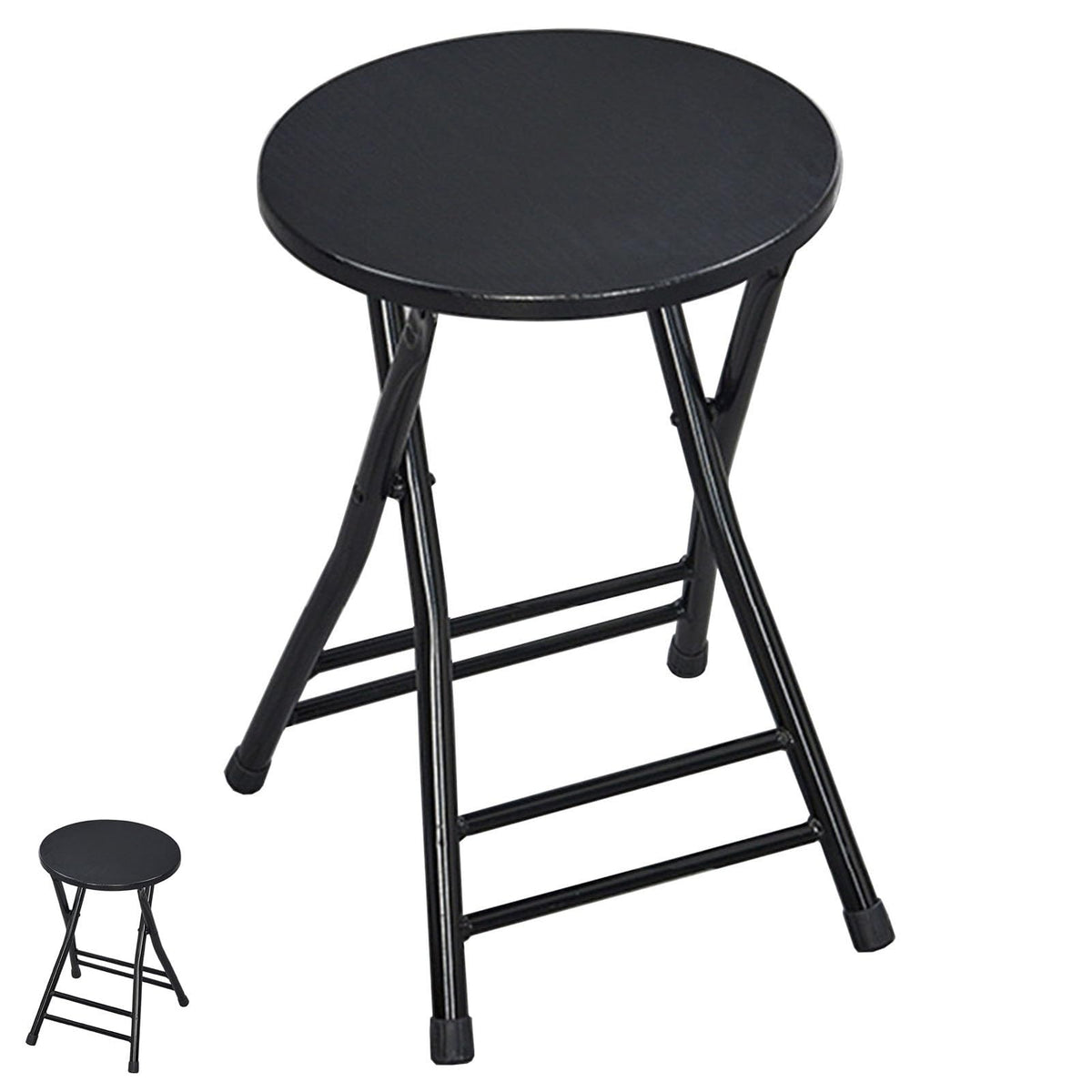 18 Inch Round Backless Folding Bar Stool Y909