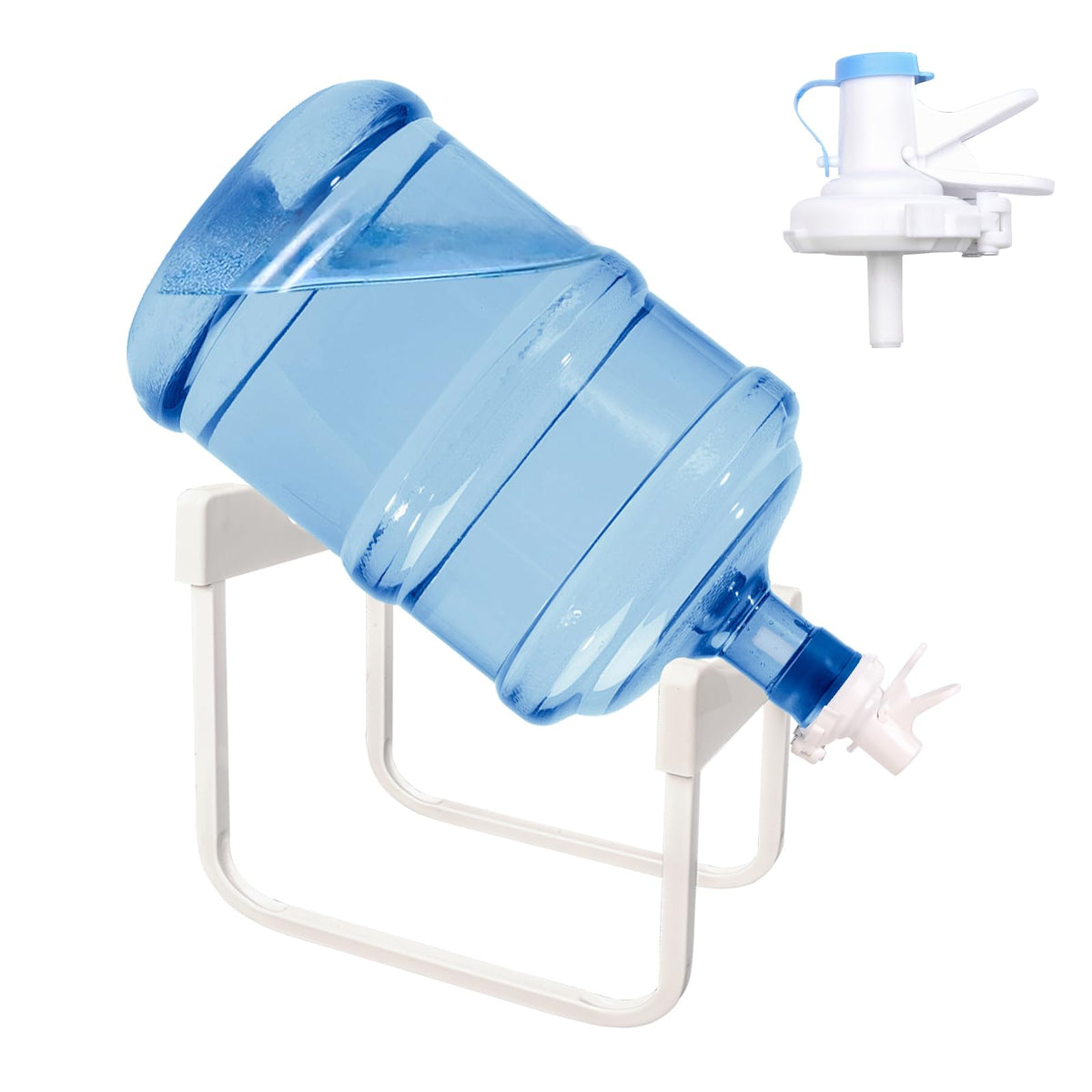 5 Gallon Detachable Metal Water Dispenser Stand and 2 Valves V507393