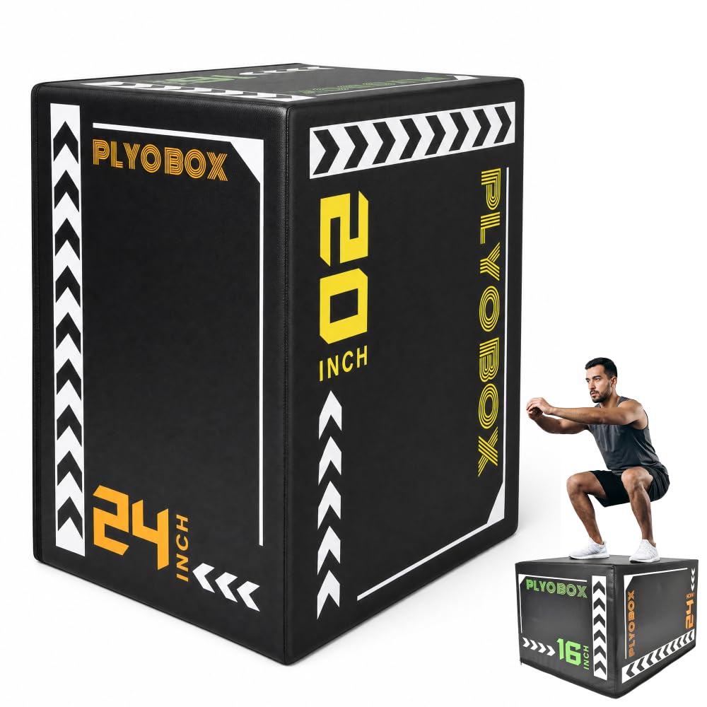 3-in-1 Non-Slip Foam Plyometric Jump Box J556240