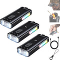 800 Lumens Rechargeable EDC Keychain Flashlight with UV & Red LED I14005