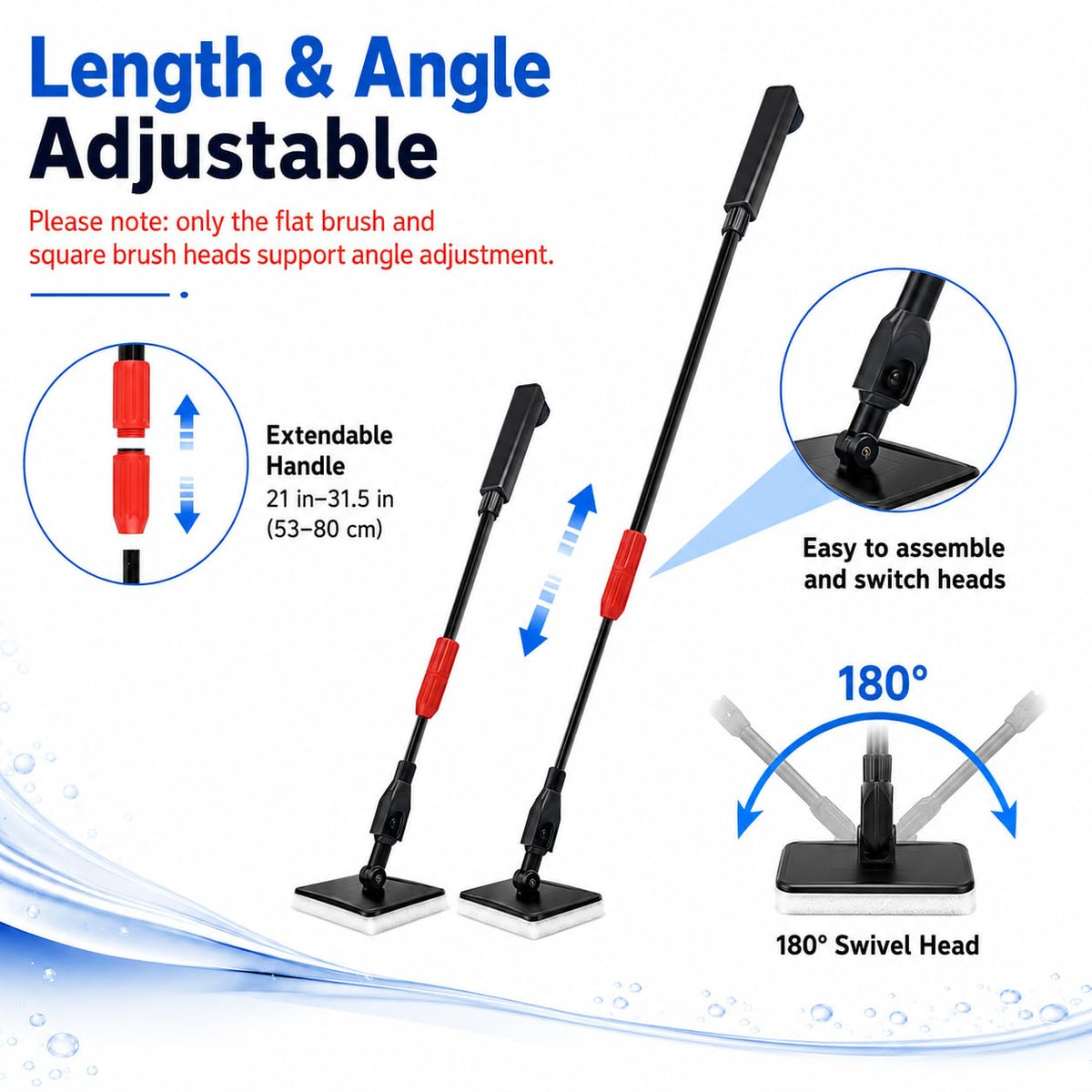 7 in 1 Aquarium Cleaning Kit with Adjustable Long Handle R3895