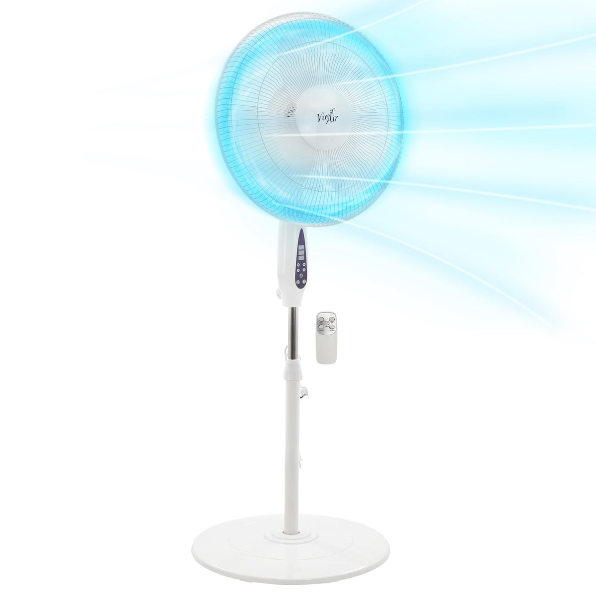 16 Inch 3 Speed Oscillating Stand Fan with Timer and Remote Control E88215