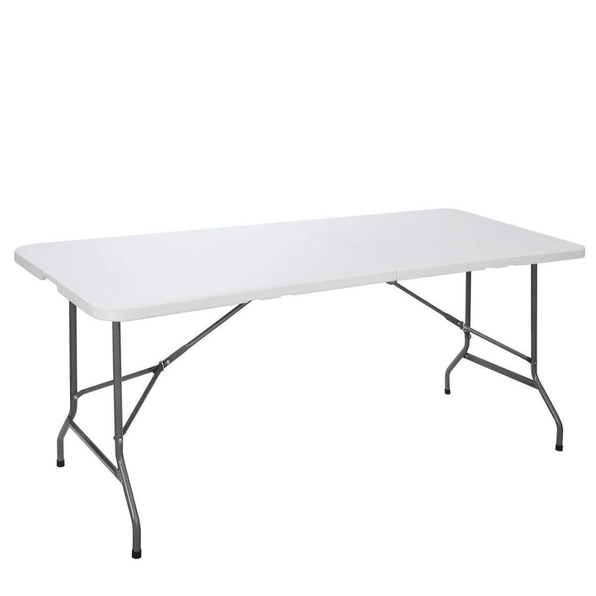 White 6Ft Heavy Duty Folding Picnic Table V5224