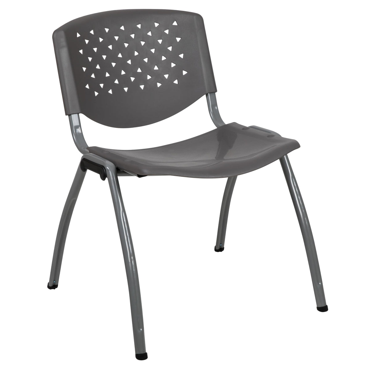 Gray Plastic Stack Chair J737