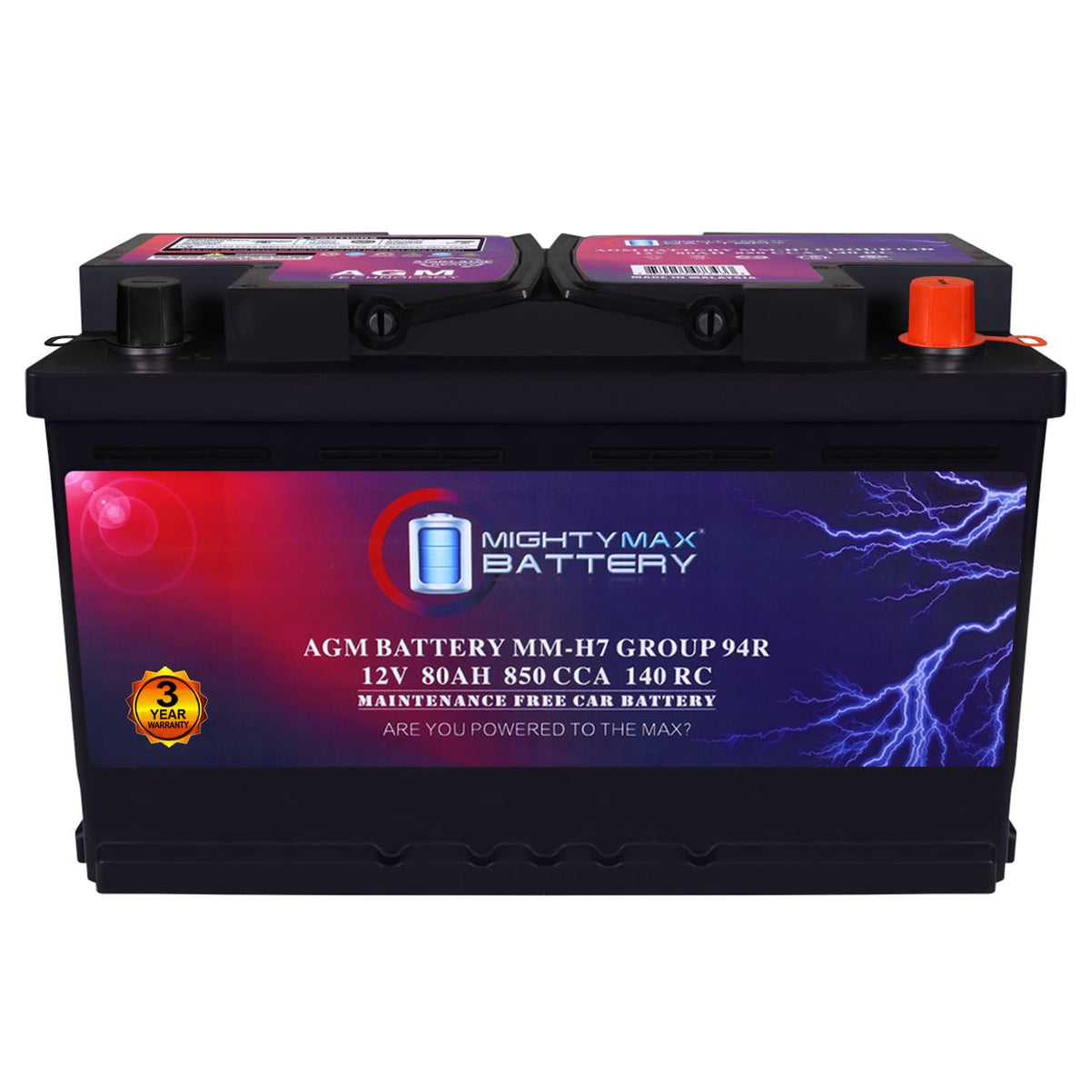 12V 80AH 850 CCA Replacement Battery Q803