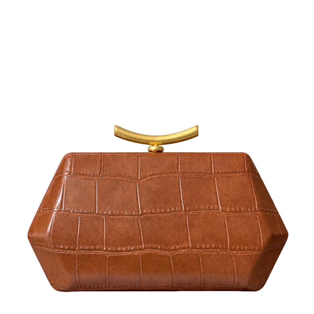 Crocodile Embossed PU Leather Clutch Bag Q75182