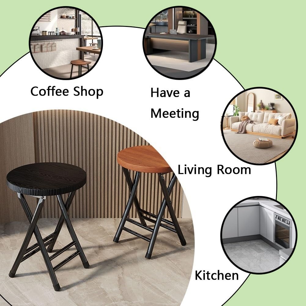 18 Inch Round Backless Folding Bar Stool Y909