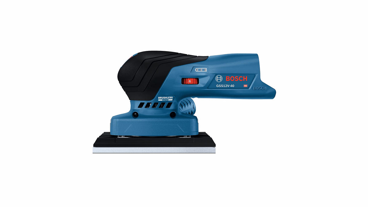 12V Brushless Orbital Finishing Sander with Dust Bag Q89866