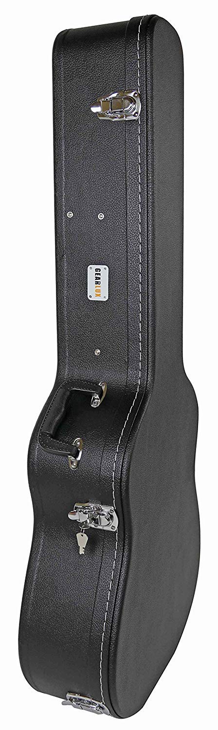 Black Acoustic Guitar Hardshell Case with Accessory Compartment W89522