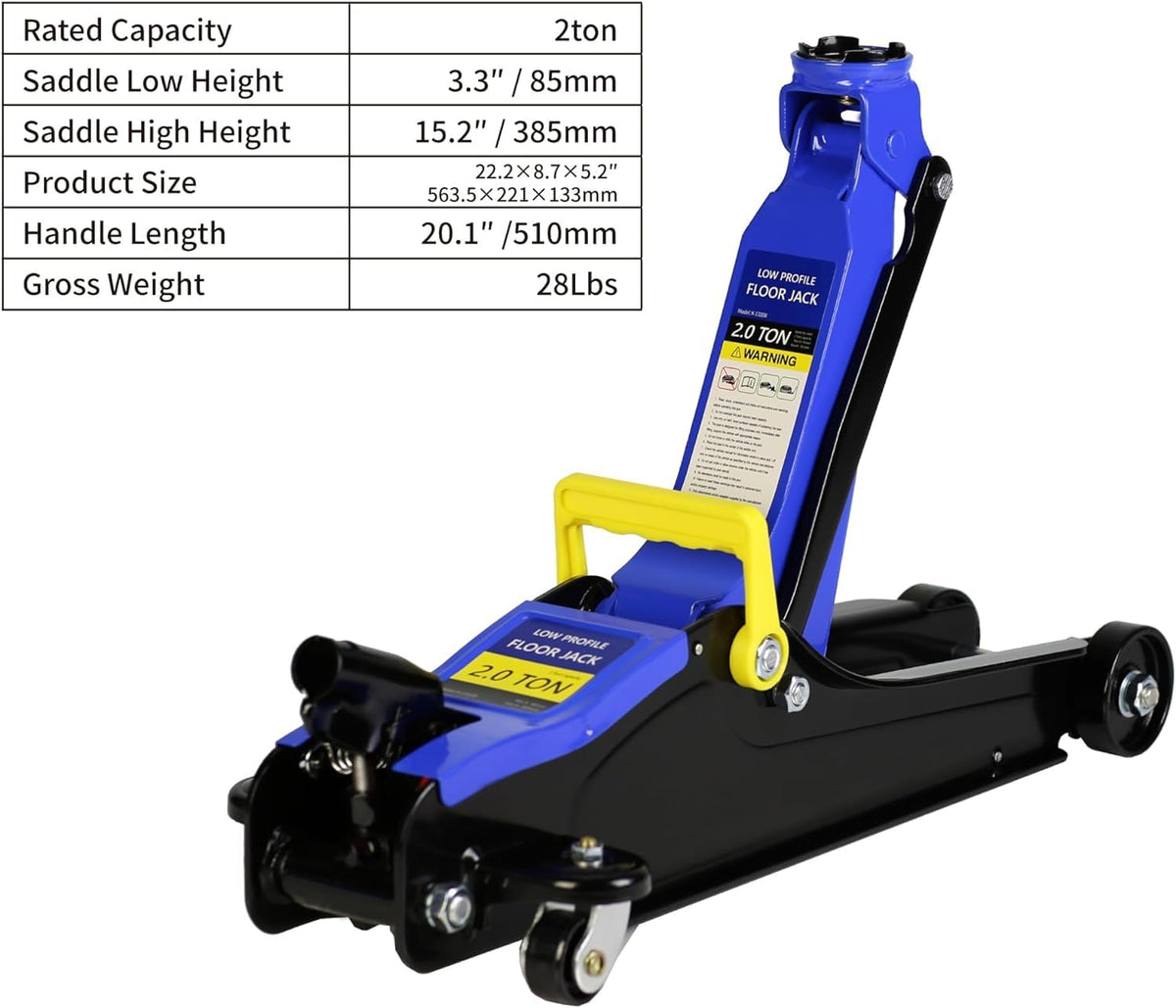 2 Ton Low Profile Hydraulic Floor Jack P715