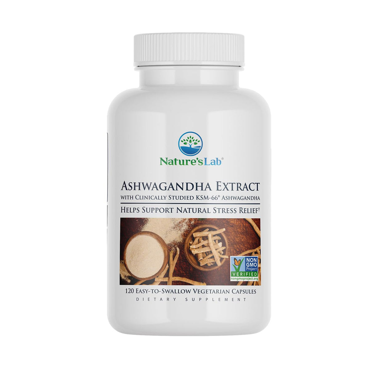 Extra Strength Organic Ashwagandha Root Extract 120 Ct J97576