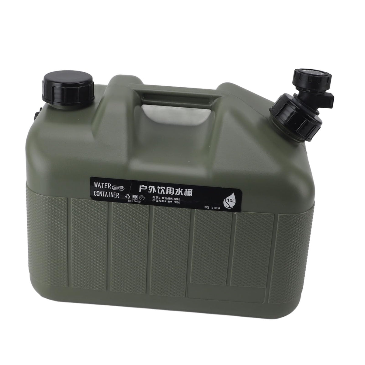 Green 10L Camping Water Container C19406