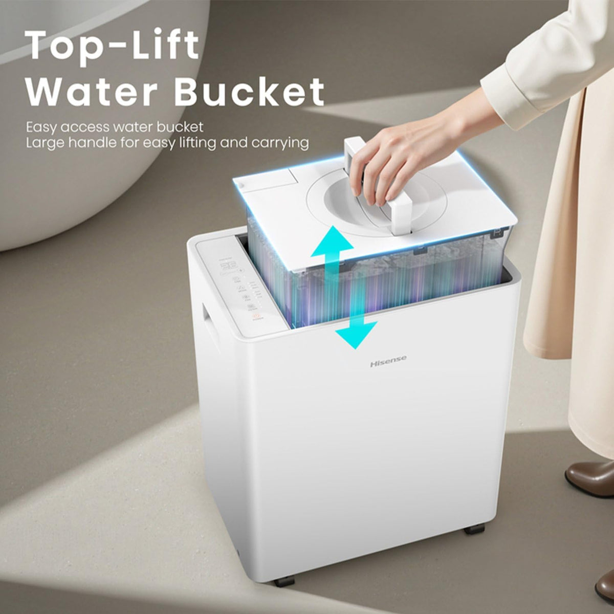 50-Pint Portable Dehumidifier with Built-In Pump C38475