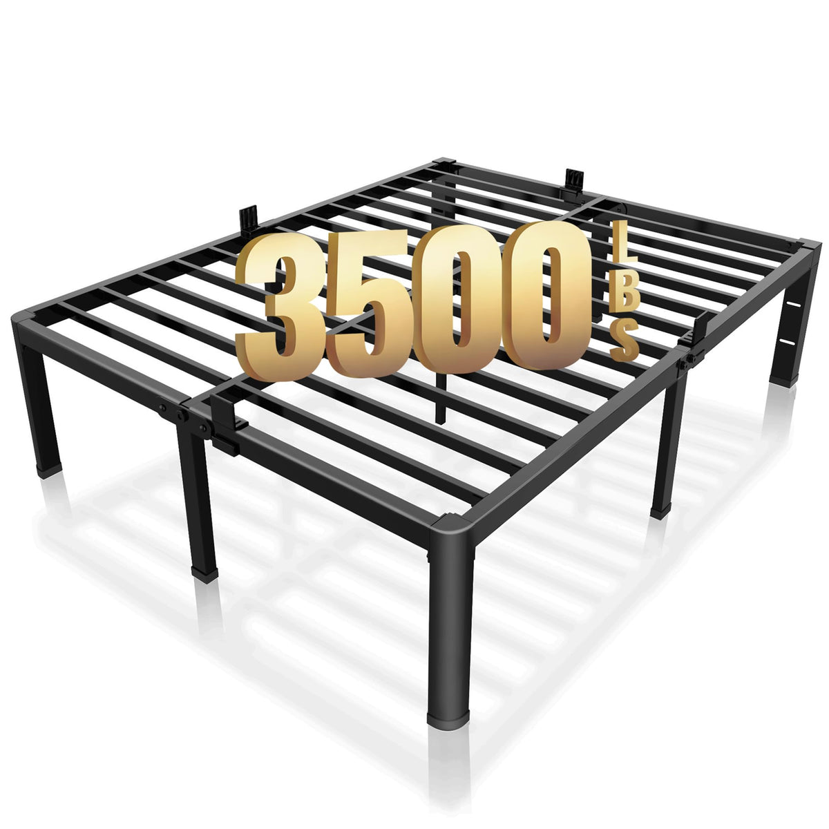18 Inch Queen Bed Frame with Rounded Corner O9542