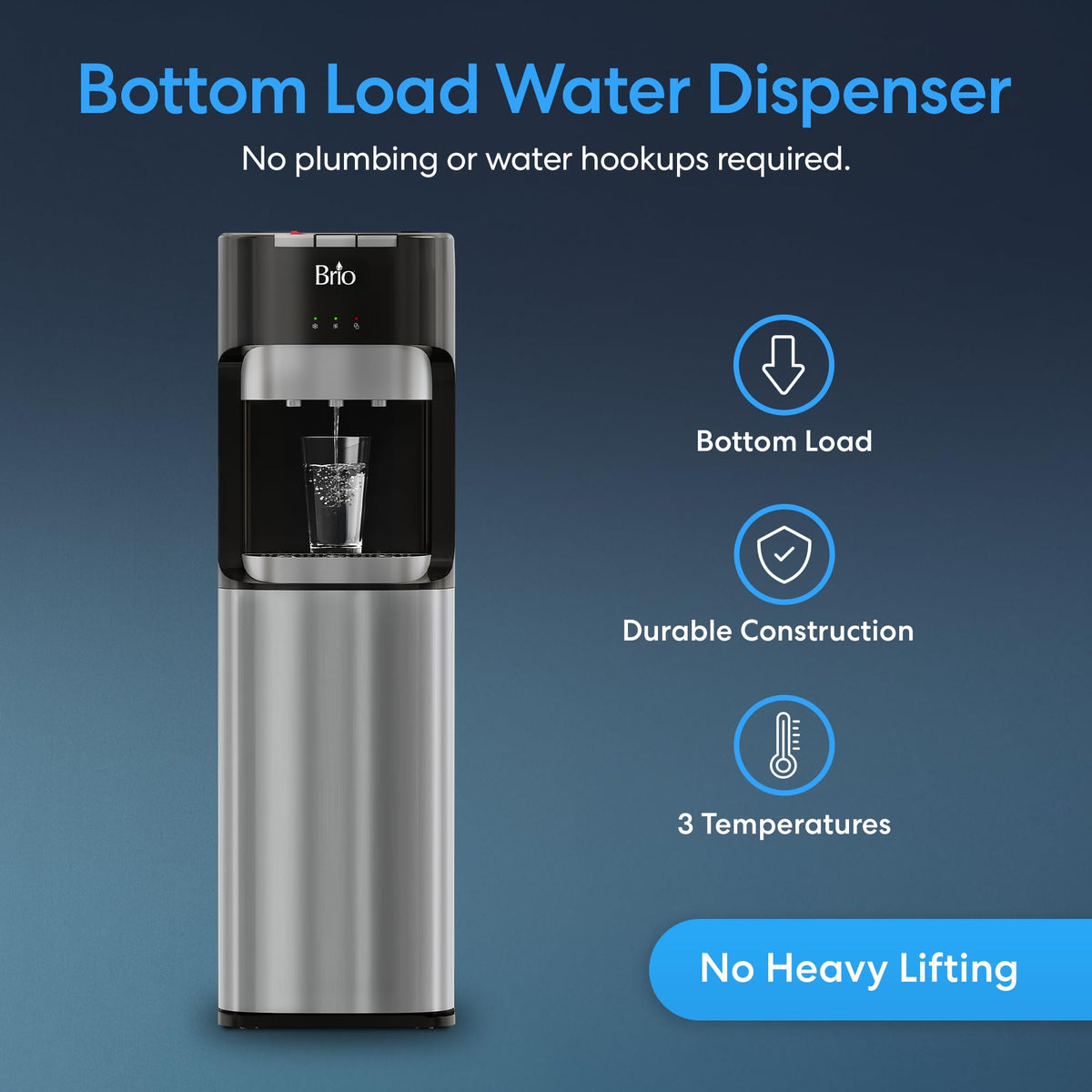 Bottom Loading Water Cooler Dispenser for 5 Gallon Bottles Z3320
