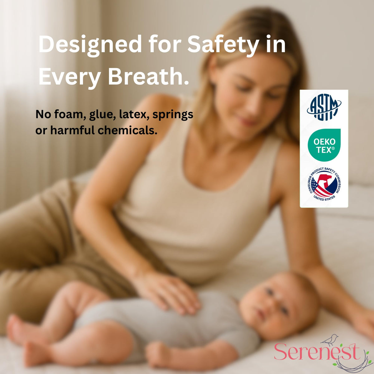 Breathable Baby Crib Mattress & Toddler Bed, Washable, Waterproof, Non-Toxic, Standard Size C64254