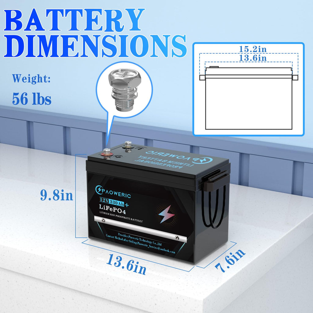 12V 300Ah LiFePO4 Battery with 200A BMS J196938