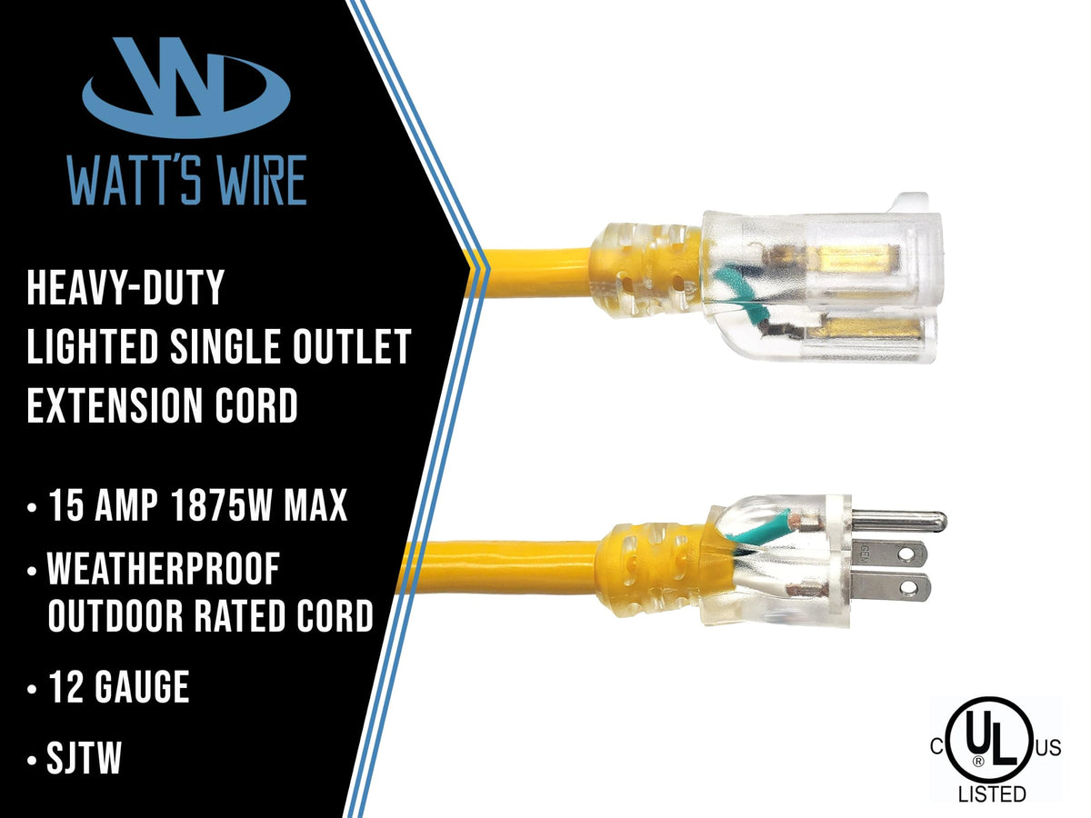 15 ft 12 Gauge Heavy Duty Extension Cord M46758