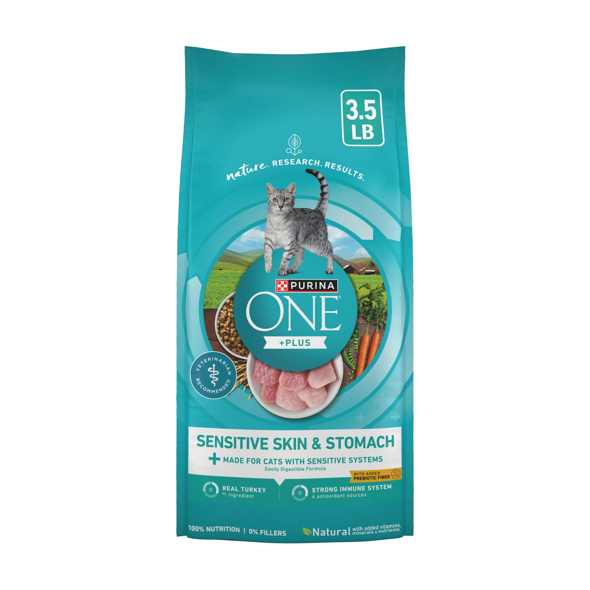Sensitive Skin and Stomach Dry Cat Food 3.5 lb Bag Q829