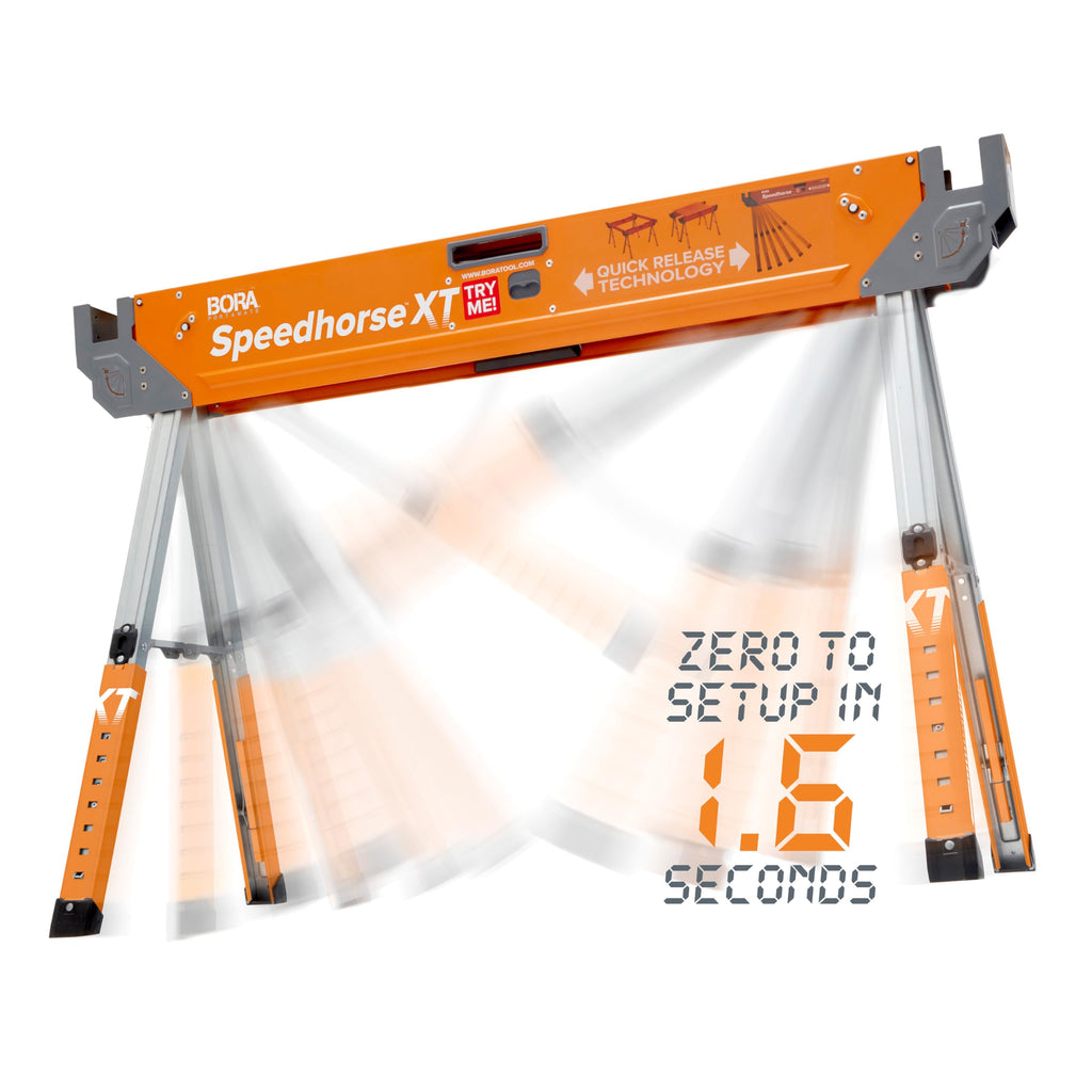 2 Pack Adjustable Folding Heavy Duty Sawhorse N509944