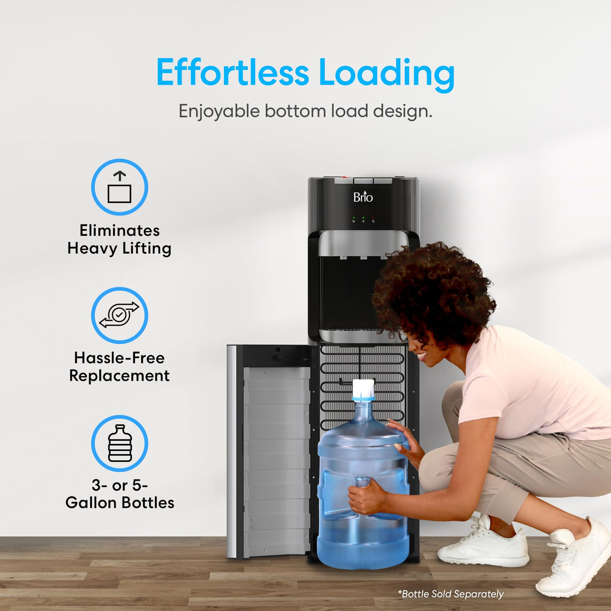 Bottom Loading Water Cooler Dispenser for 5 Gallon Bottles Z3320