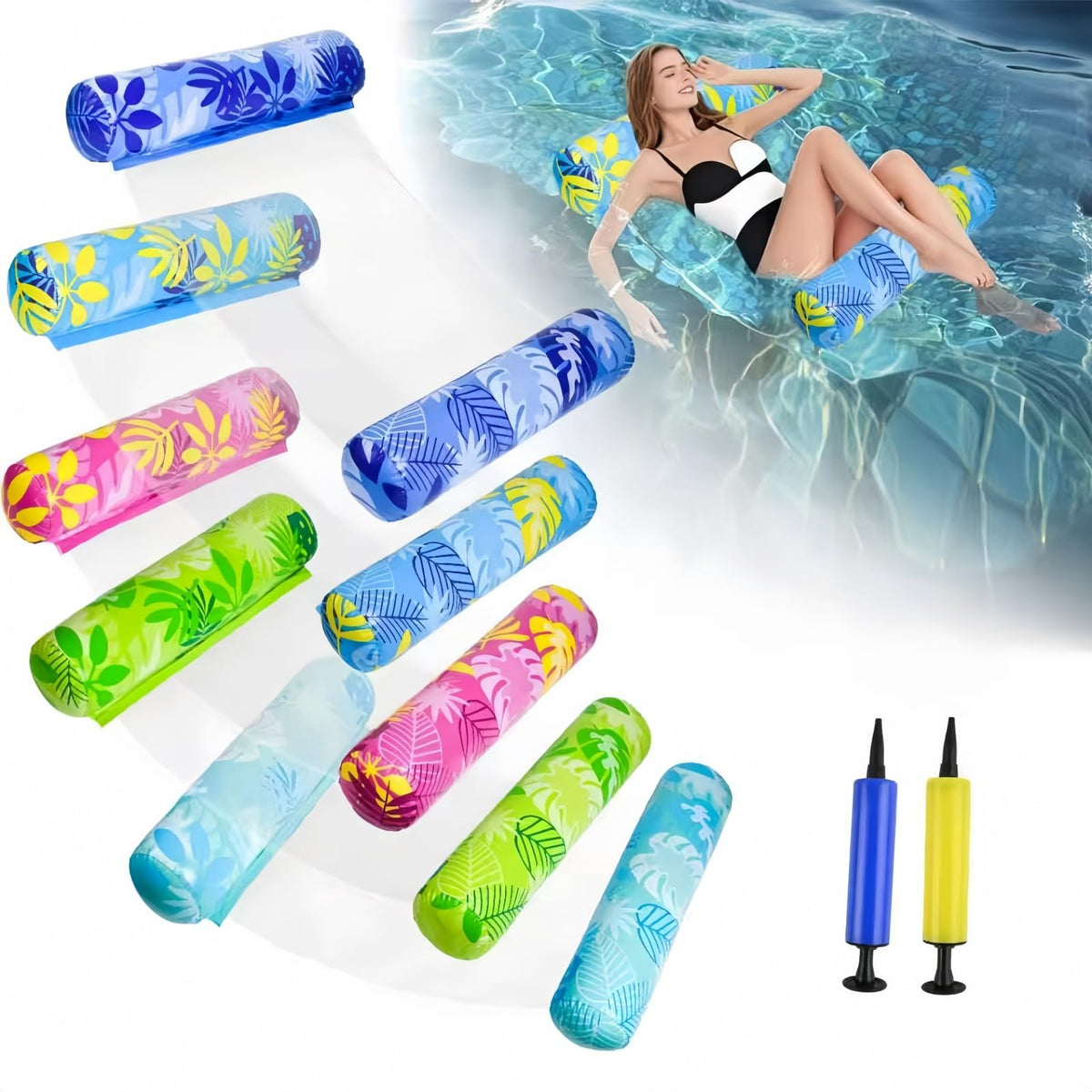 5 Pack Inflatable Pool Floats M1116