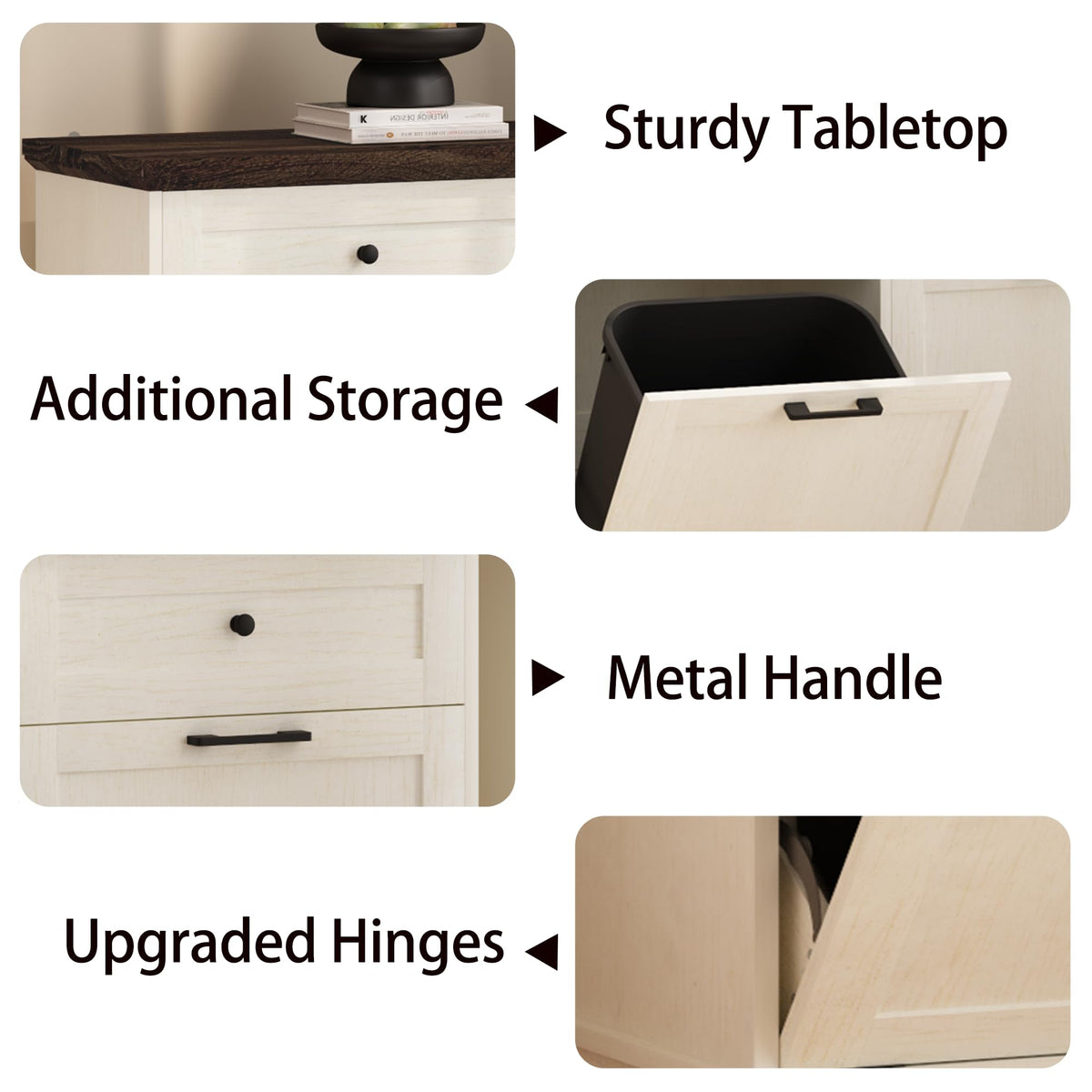 20 Gallon Double Tilt-Out Trash Cabinet S878