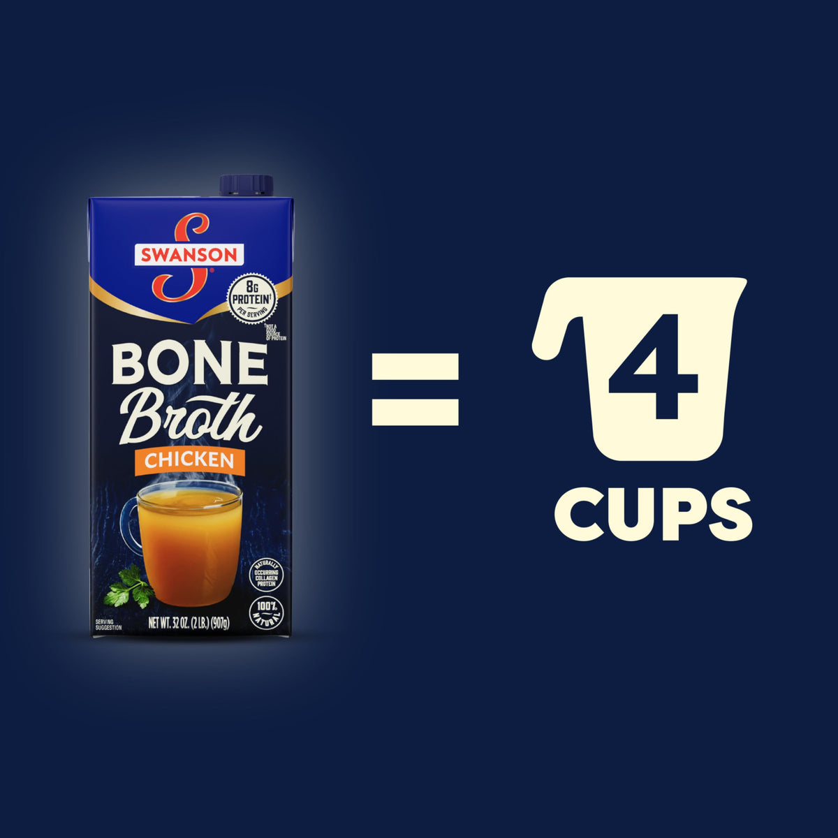 Chicken Bone Broth 32 oz Carton Pack of 2 I1523