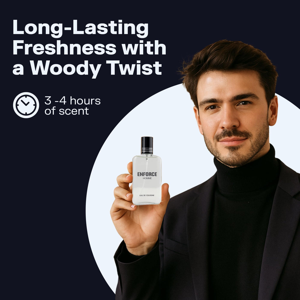 Eau de Toilette Spray Woody Sandalwood Citrus Musk 3.4 Fl Oz D8439