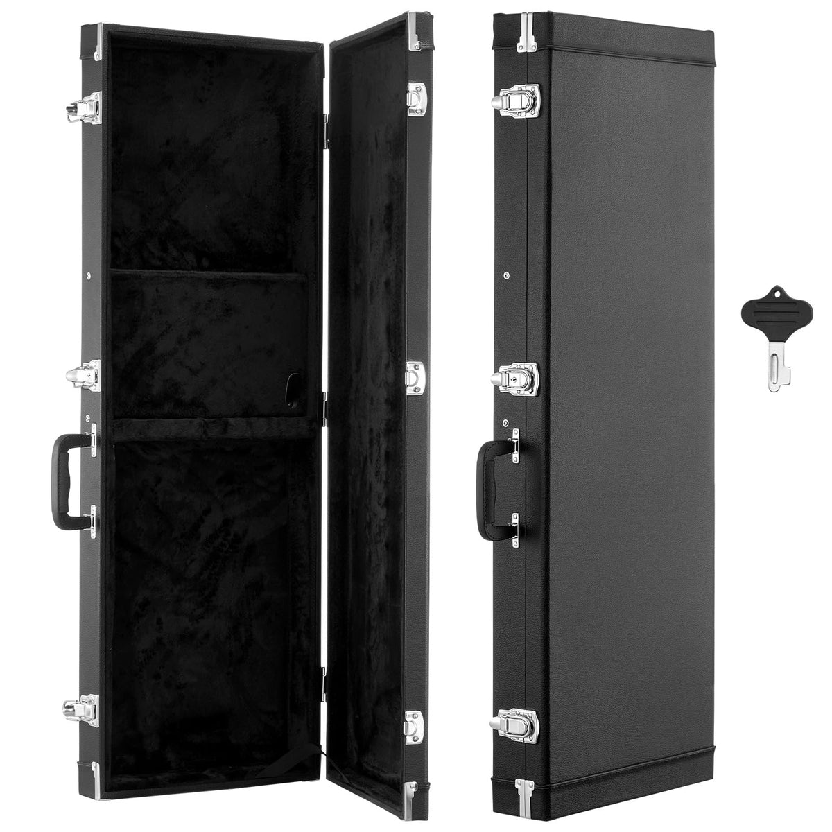 Black 41.3 Inch Wooden Hard-Shell Electric Guitar Case H9623