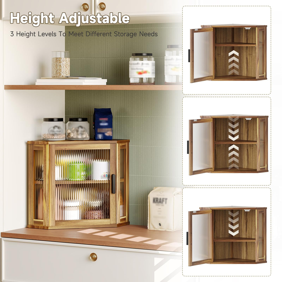 Acacia Wood Bread Box E61509