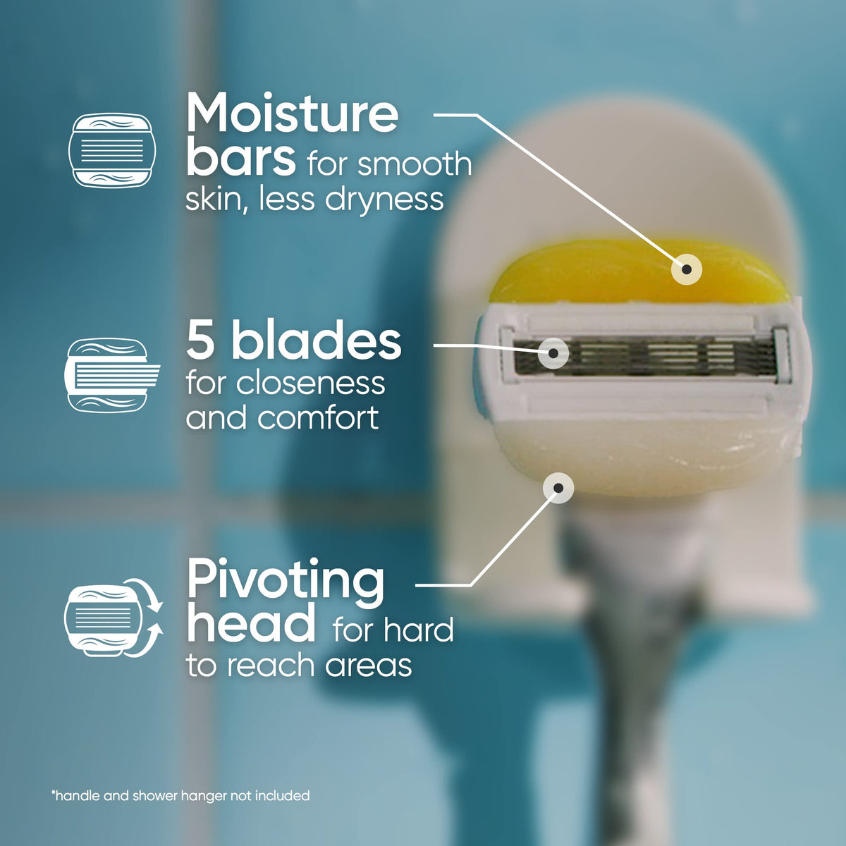 6 Count Womens Razor Blade Refills O459