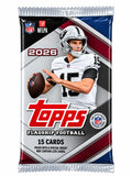 2026 Topps Football Mega Pack -15 Cards Per Pack J724