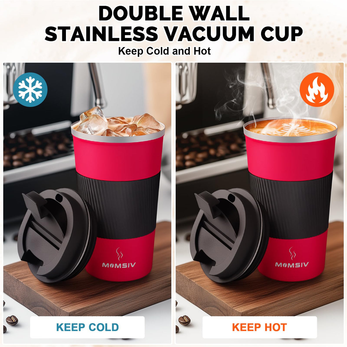 17oz Insulated Travel Coffee Mug with Leakproof Lid L52700