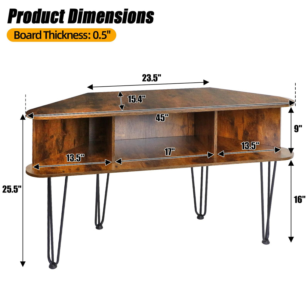 Corner TV Stand with Storage T260193