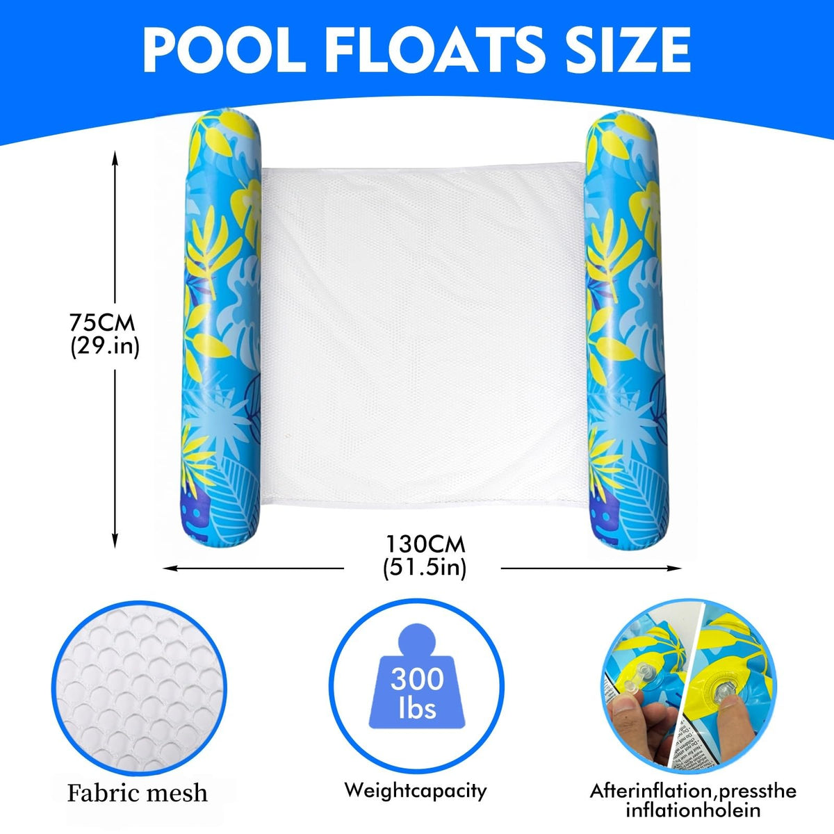 5 Pack Inflatable Pool Floats M1116