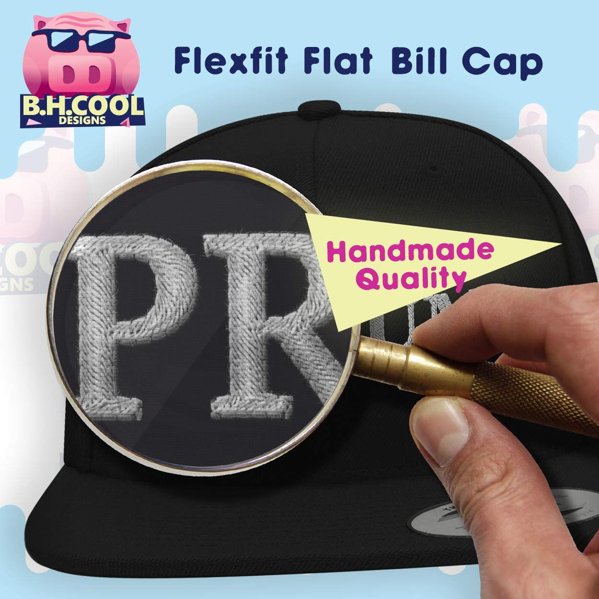 Flat Bill Fitted Hat M457942