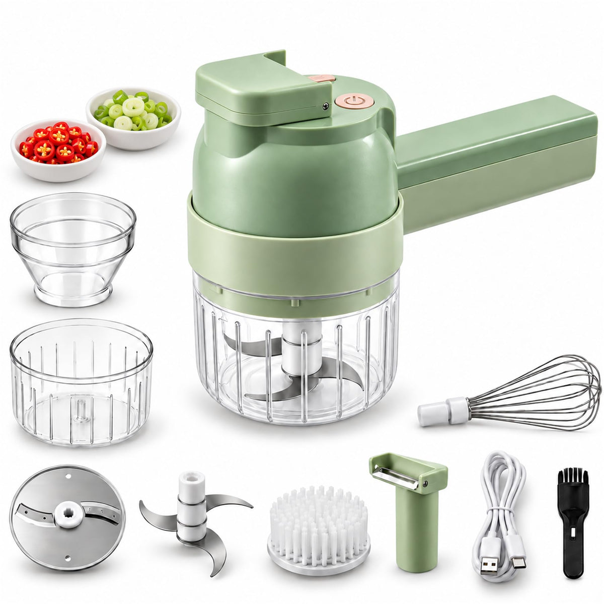 5-in-1 Handheld Electric Vegetable Cutter M134922