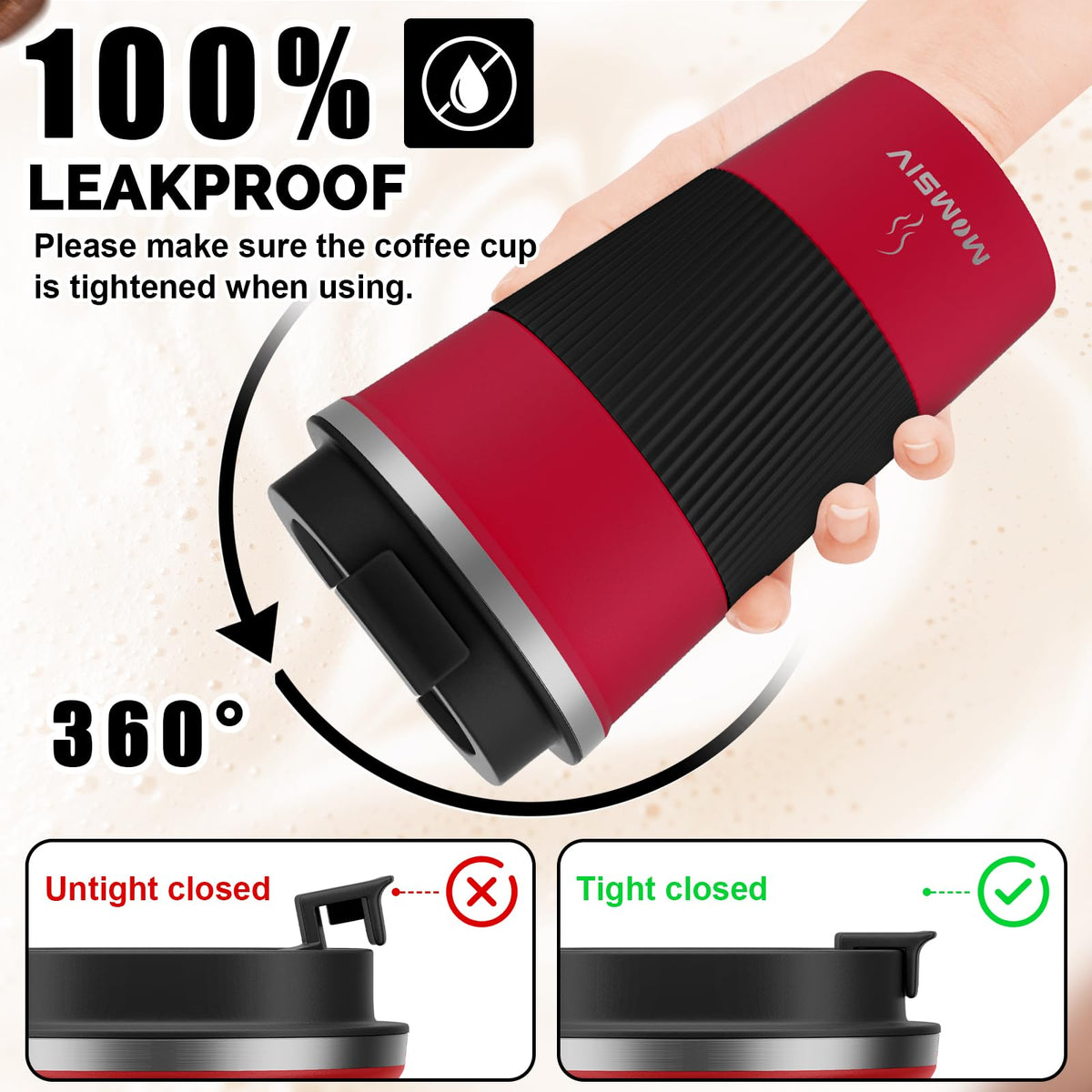 17oz Insulated Travel Coffee Mug with Leakproof Lid L52700