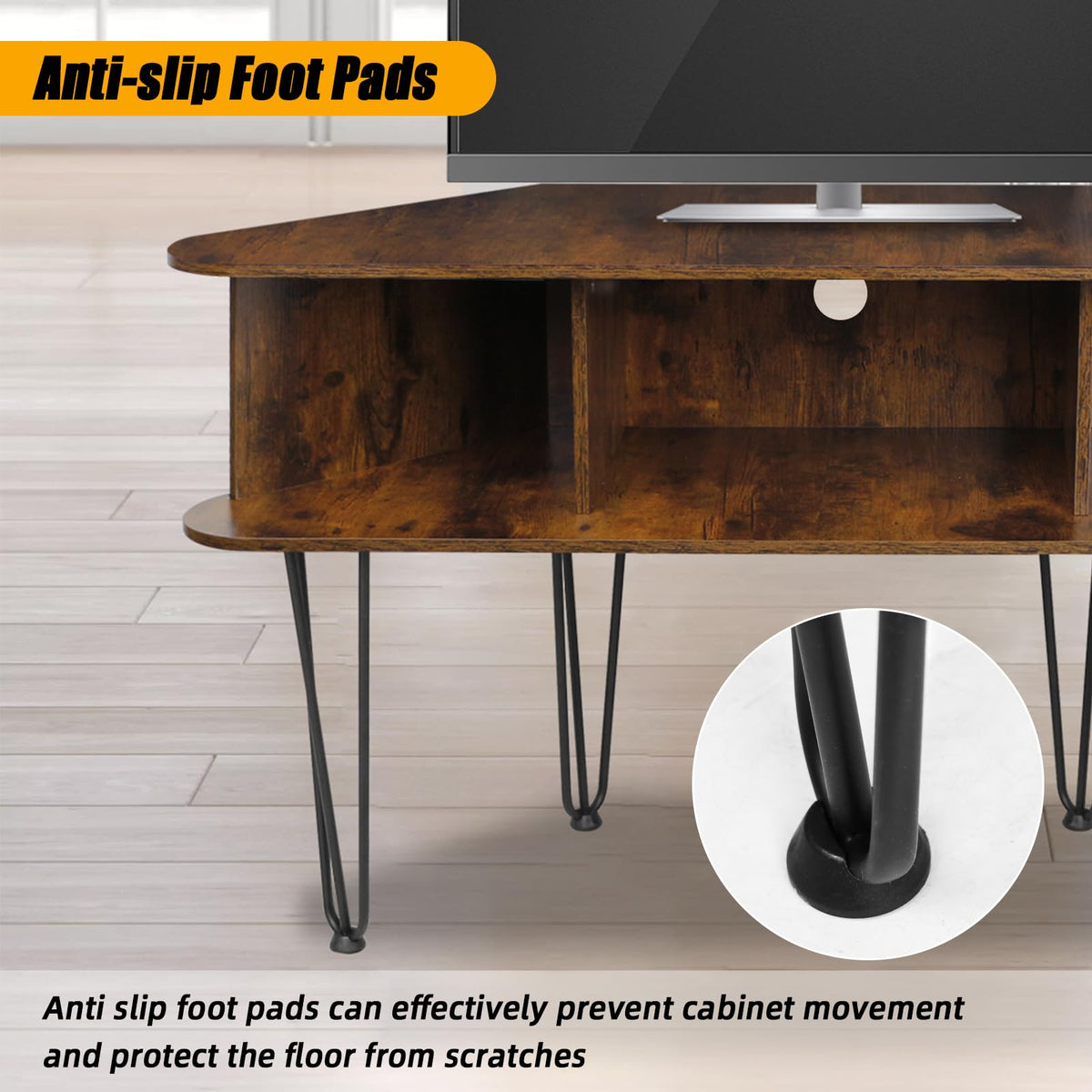 Corner TV Stand with Storage T260193